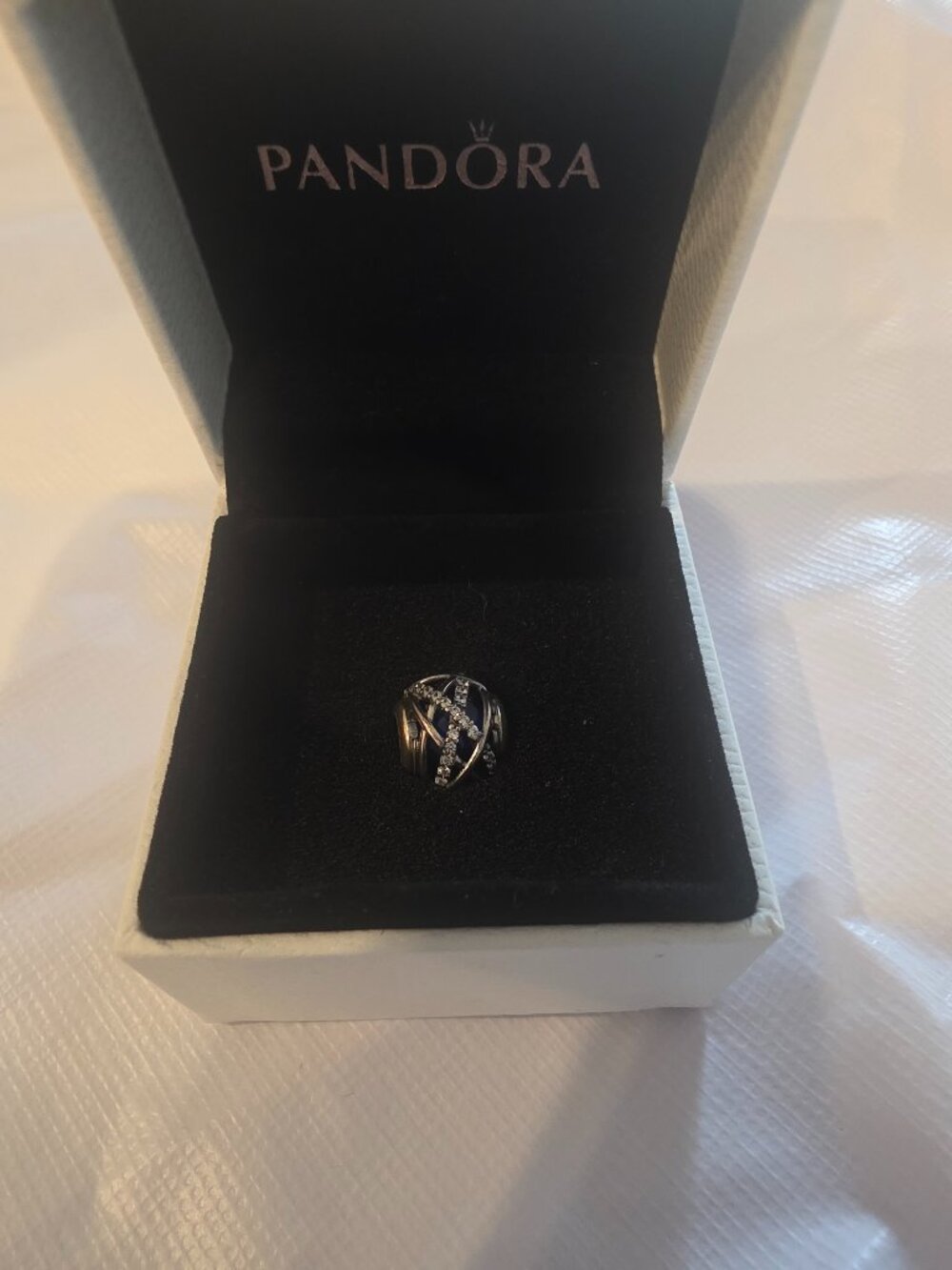 Authentic Pandora Galaxy Sterling and Blue Charm (A152)